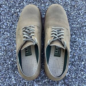 LL Bean‎ Men's Nubuck Suede Leather Vibram Sole Lace Up Shoes Size 10
